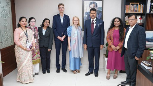 Representanter från KTH och MoU tillsammans med Cecilia Tall New Delhi.jpg