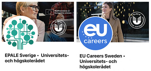 Exembelbild EPALE och EU Careers Sweden på Facebook.